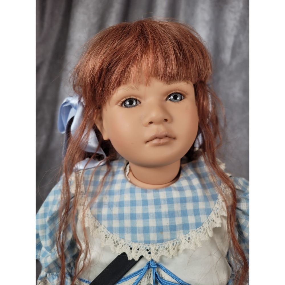 VTG Sandy Little "Ginette" Doll 23" Limited 250 Trefleisen & Roder COA w/ Stand